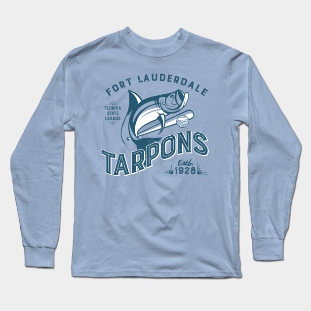 Fort Lauderdale Tarpons Long Sleeve T-Shirt by MindsparkCreative